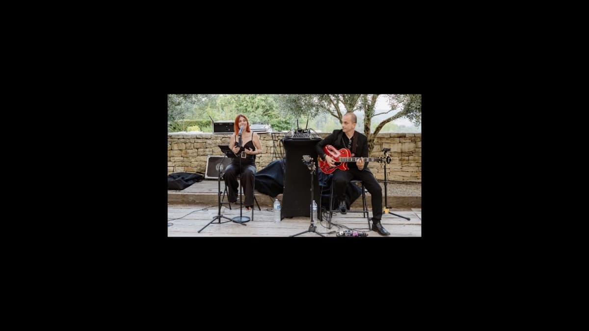 Illustration · Cocktail de mariage en duo pop jazz - CLASSIC BLACK